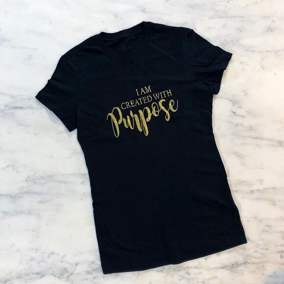 I Am Created with Purpose Christian T Shirt Size Large - Picture 2 of 10